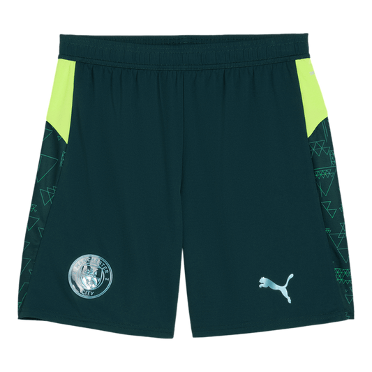 Manchester City Mens Fourth Away Soccer Shorts 2025/26 Green