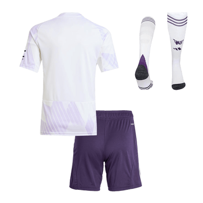 Manchester United Kids Away Soccer Full Set 2025/26 White