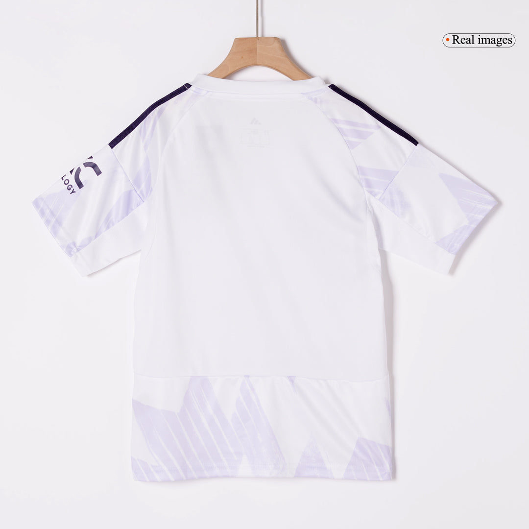Manchester United Kids Away Soccer Full Set 2025/26 White