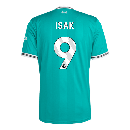 ISAK #9 Liverpool Mens Third Away Soccer Jersey 2025/26 Green