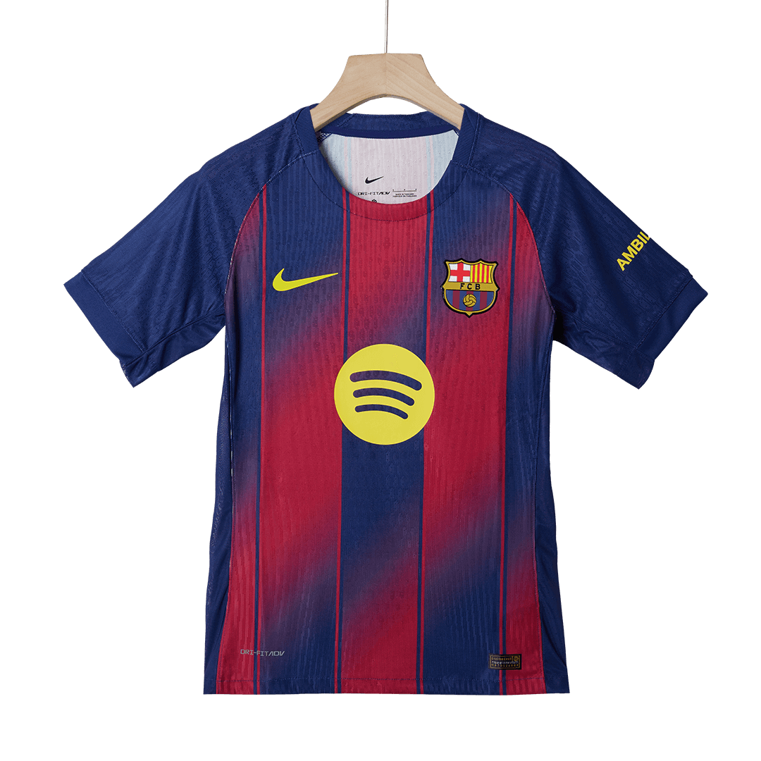 Barcelona Mens Home Soccer Jersey 2025/26 Red&Blue - Player Version