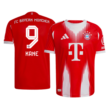 KANE #9 Bayern Munich Mens Home Soccer Jersey 2025/26 Red - Player Version