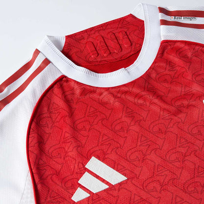 RICE #41 Arsenal Mens Home Soccer Jersey 2025/26 Red - Player Version