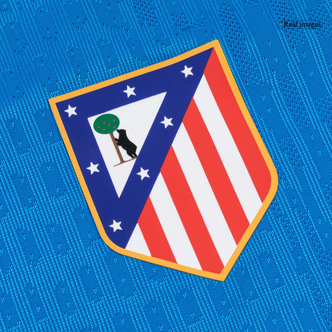 SØRLOTH #9 Atletico Madrid Mens Third Away Soccer Jersey 2025/26 Blue - Player Version