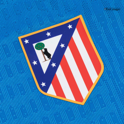 SØRLOTH #9 Atletico Madrid Mens Third Away Soccer Jersey 2025/26 Blue - Player Version