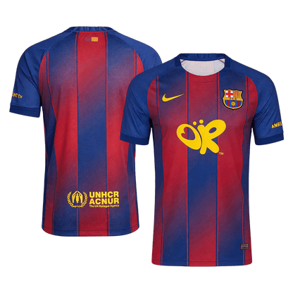 Barcelona Mens Home Soccer Jersey 2025/26 Red&Blue