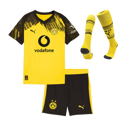 Borussia Dortmund Kids Home Soccer Full Set 2025/26 Yellow