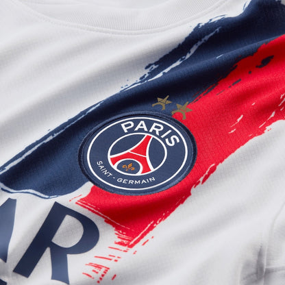 Champions of Europe #26 PSG Mens Away Soccer Jersey 2024/26 White