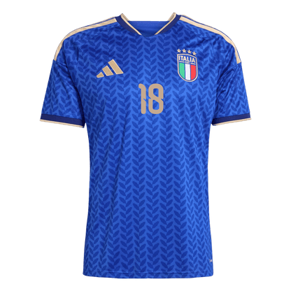 BARELLA #18 Italy Mens Home Soccer Jersey World Cup 2026 Blue [PREMIUM]