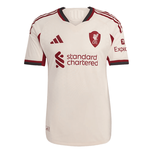 Liverpool Mens Away Soccer Jersey 2025/26 White - Player Version