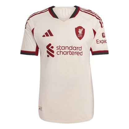 GAKPO #18 Liverpool Mens Away Soccer Jersey 2025/26 White - Player Version