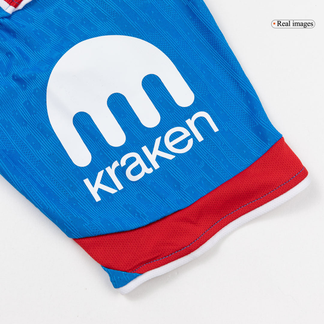SØRLOTH #9 Atletico Madrid Mens Third Away Soccer Jersey 2025/26 Blue - Player Version