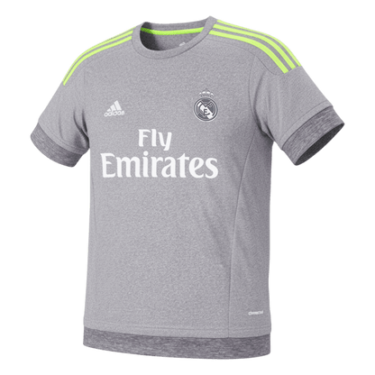 Retro Real Madrid Mens Away Soccer Jersey 2015/16 Gray