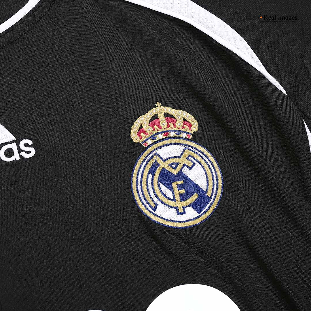 Retro BECKHAM #23 Real Madrid Mens Away Soccer Jersey 2006/07 Black
