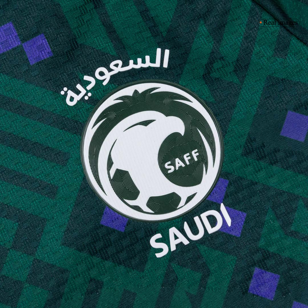 Saudi Arabia Mens Home Soccer Jersey World Cup 2026 Green - Player Version