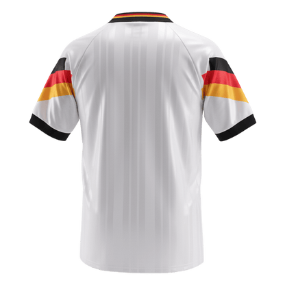 Retro Germany Mens Home Soccer Jersey 1992 White