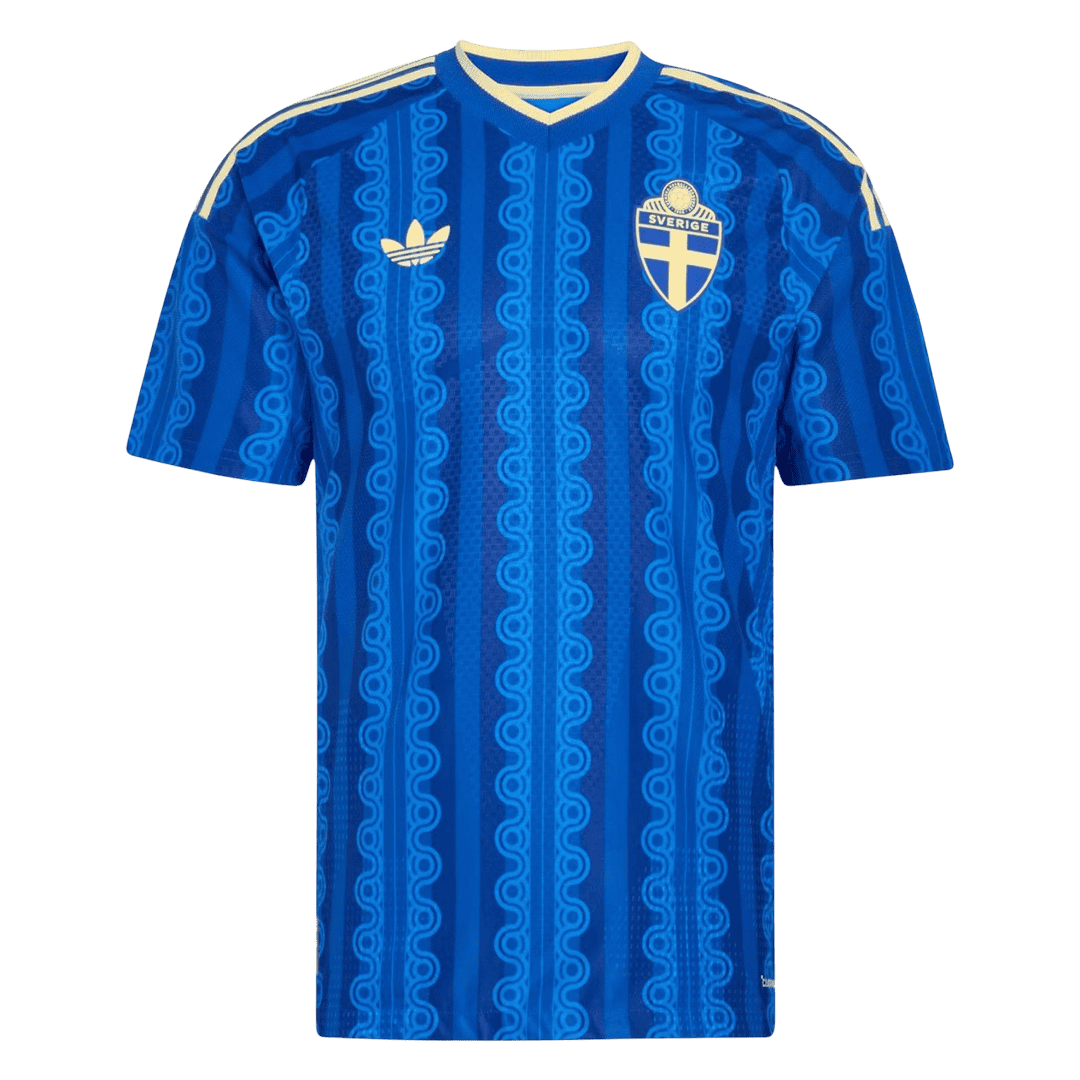 Sweden Mens Away Soccer Jersey World Cup 2026 Blue - Player Version