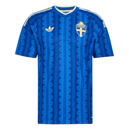 Sweden Mens Away Soccer Jersey World Cup 2026 Blue - Player Version