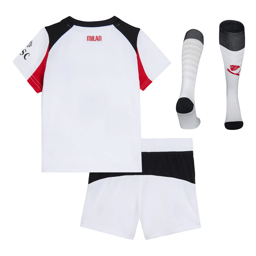 AC Milan Kids Away Soccer Full Set 2025/26 White