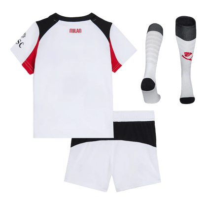 AC Milan Kids Away Soccer Full Set 2025/26 White
