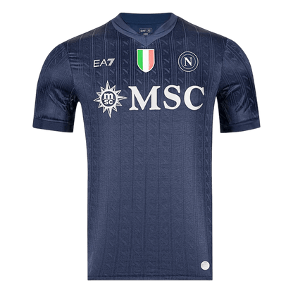 Napoli Mens Third Away Soccer Jersey 2025/26 Black