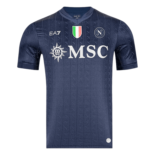 Napoli Mens Third Away Soccer Jersey 2025/26 Black