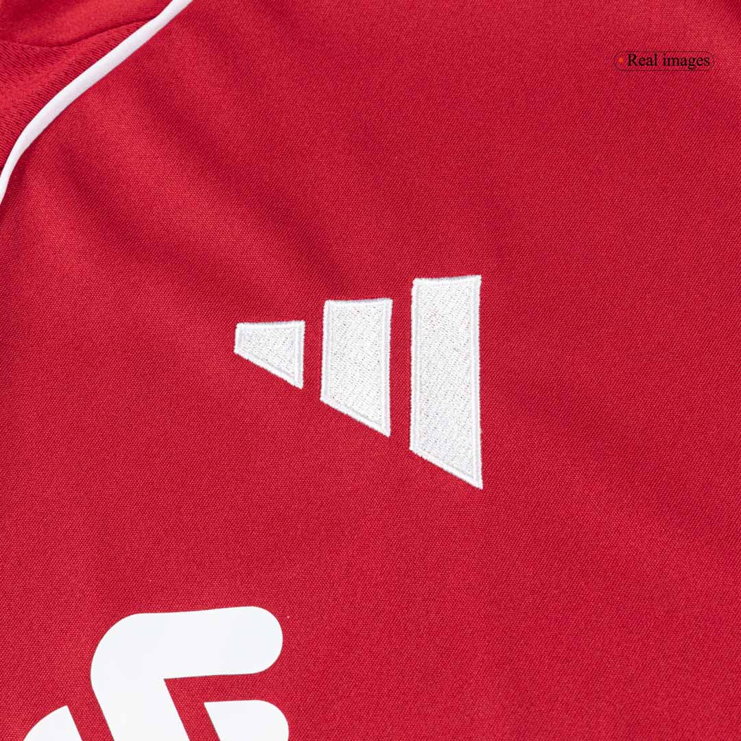 KERKEZ #6 Liverpool Mens Home Soccer Jersey 2025/26 Red