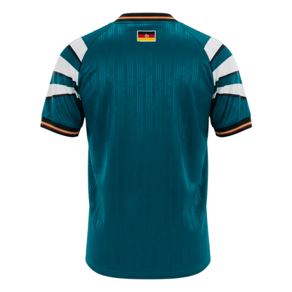 Retro Germany Mens Away Soccer Jersey 1996/97 Green