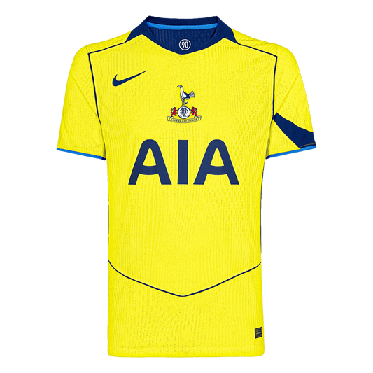 Tottenham Hotspur Mens Third Away Soccer Jersey 2025/26 Yellow - Player Version