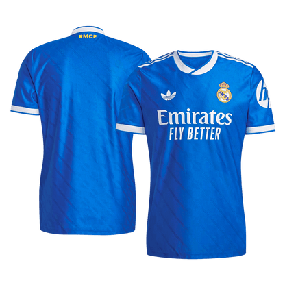Real Madrid Mens Third Away Soccer Jersey 2025/26 Blue - Player Version