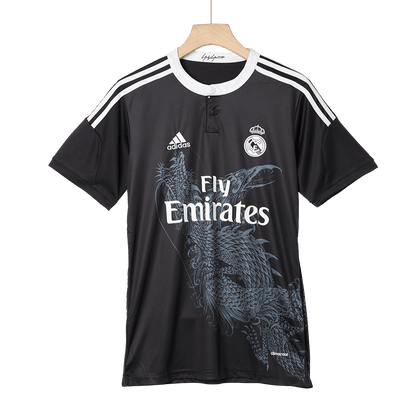 Retro BALE #11 Real Madrid Mens Third Away Soccer Jersey 2014/15 Black