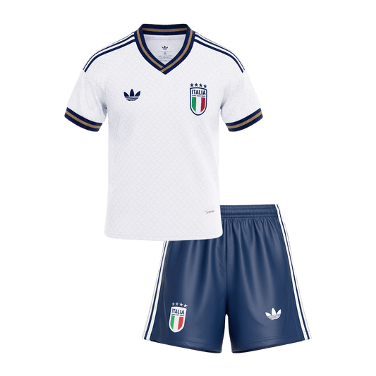 Italy Kids Away Soccer Kit World Cup 2026 White