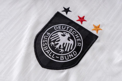 Retro Germany Mens Home Soccer Jersey 1996 White
