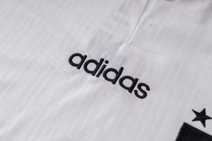 Retro Germany Mens Home Soccer Jersey 1996 White