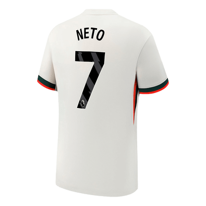 NETO #7 Chelsea Mens Away Soccer Jersey 2025/26 White