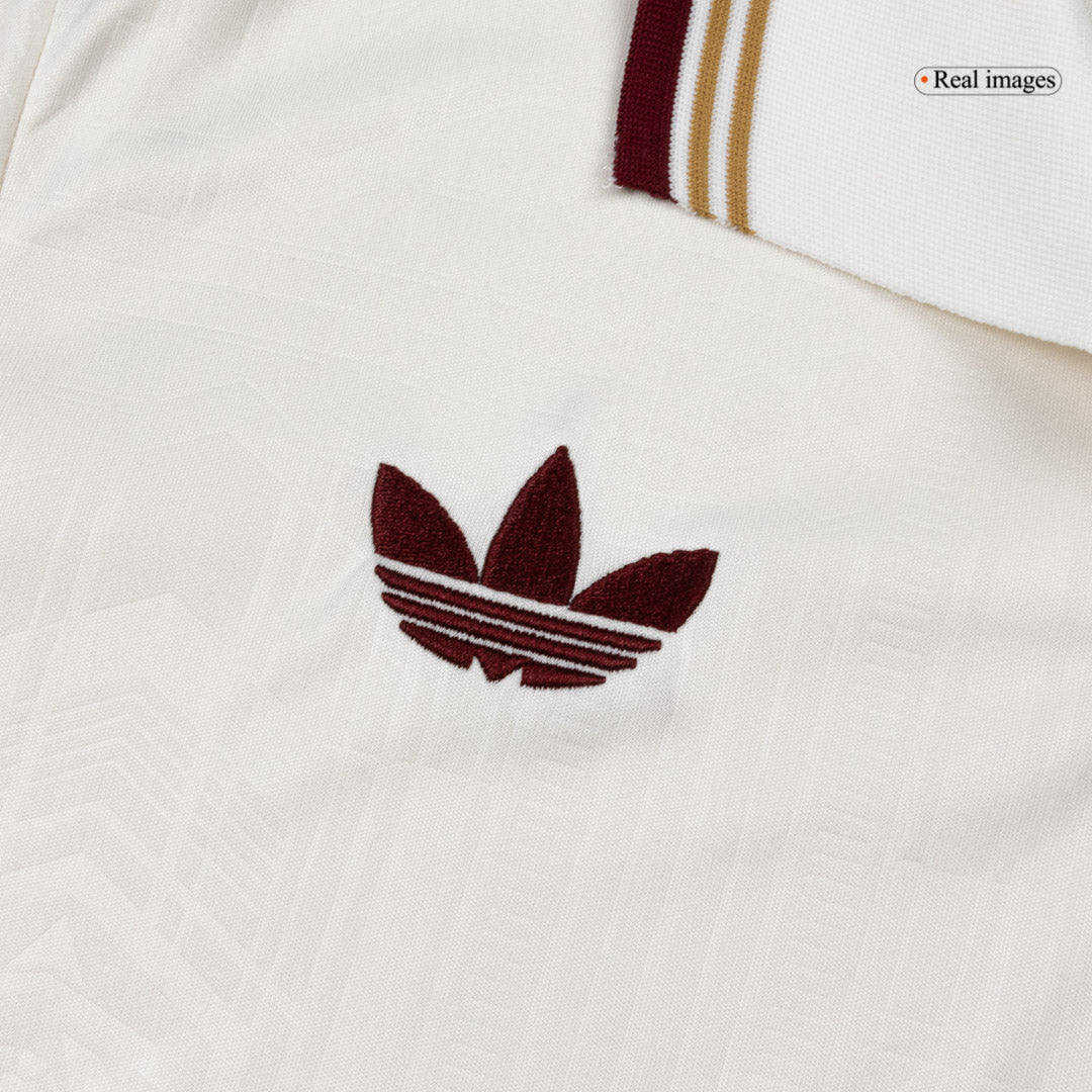 Arsenal Mens Third Away Long Sleeve Soccer Jersey 2025/26 White