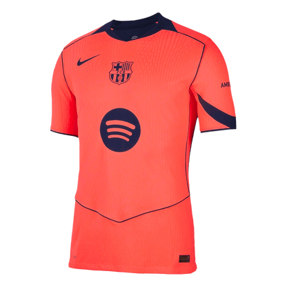 PEDRI #8 Barcelona Mens Third Away Soccer Jersey UCL 2025/26 Orange - Player Version