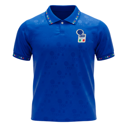 Retro Italy Mens Home Soccer Jersey 1994 Blue