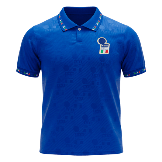 Retro Italy Mens Home Soccer Jersey 1994 Blue