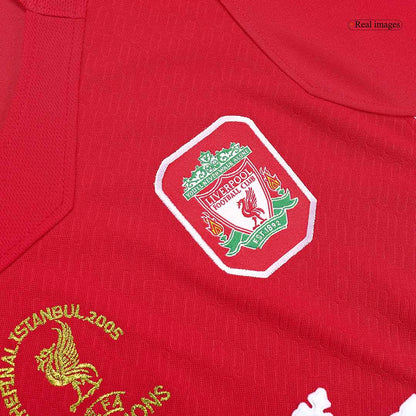 Retro Liverpool Mens Soccer Jersey UCL 2005 Red
