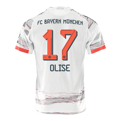 OLISE #17 Bayern Munich Mens Away Soccer Jersey 2025/26 White - Player Version