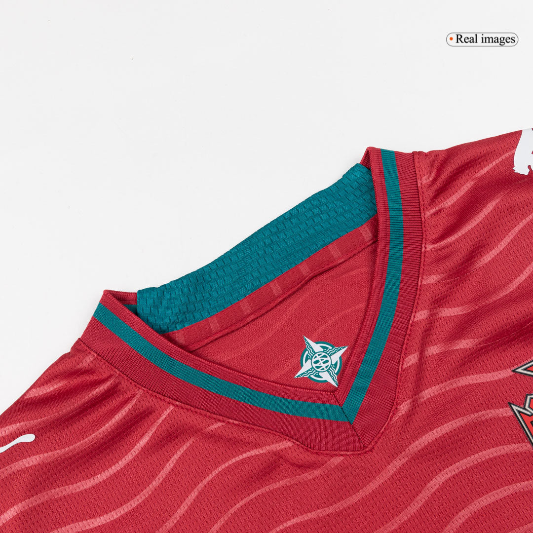 RONALDO #7 Portugal Kids Home Soccer Kit World Cup 2026 Red [PREMIUM]