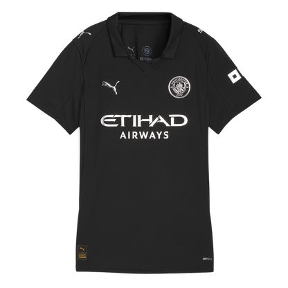 Manchester City Womens Away Soccer Jersey 2025/26 Black