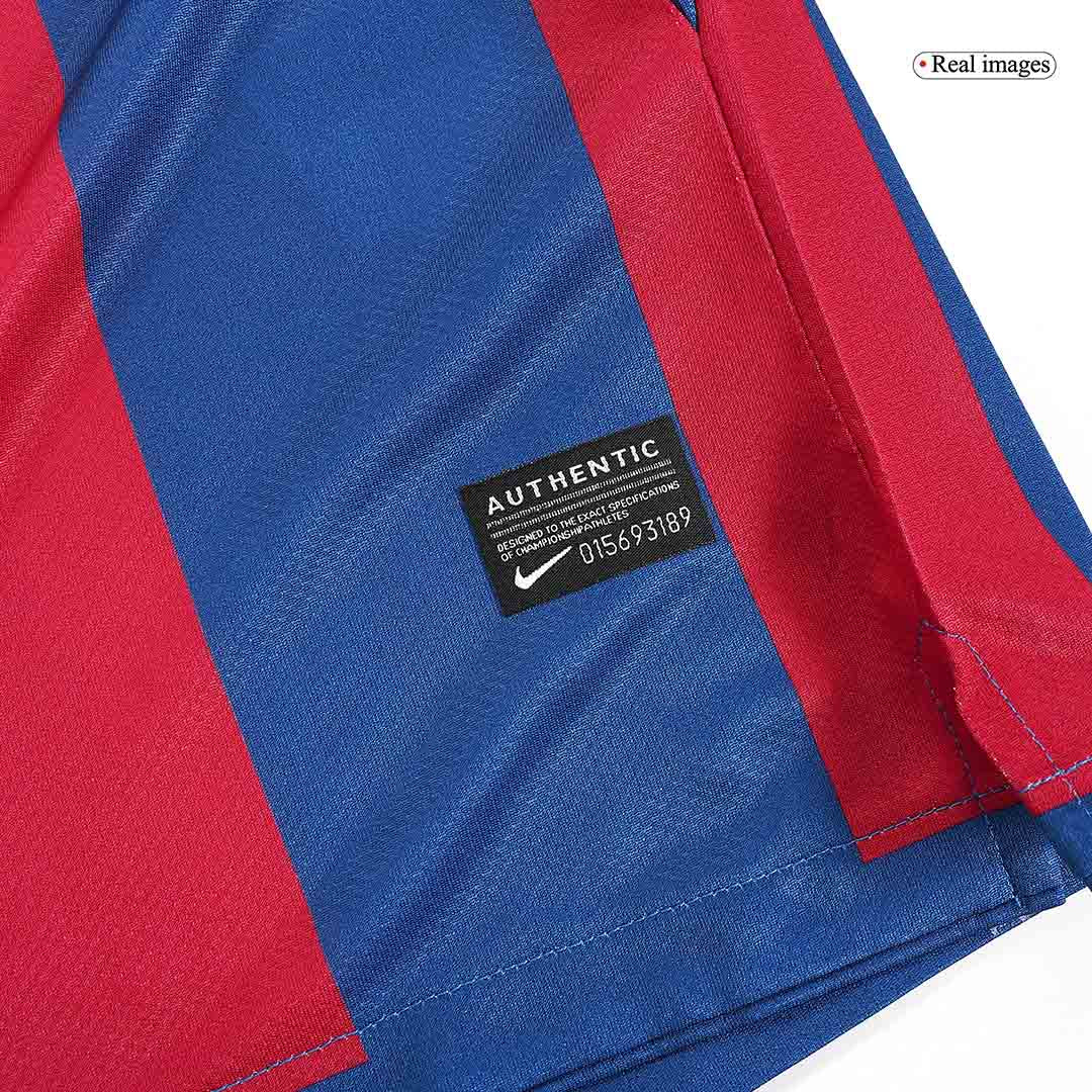 Retro XAVI #6 Barcelona Mens Home Soccer Jersey 2010/11 Red&Blue