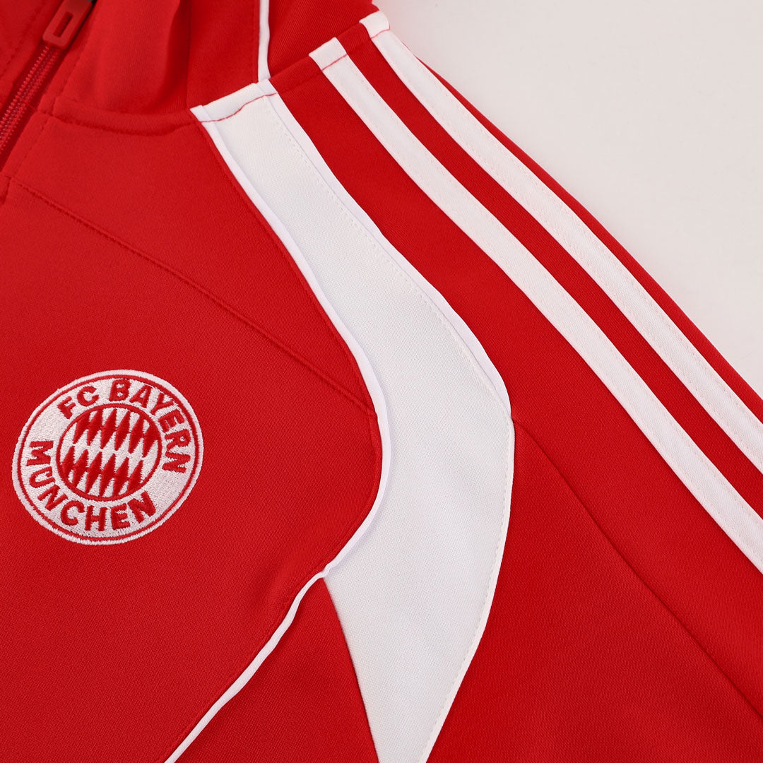 Bayern Munich Mens Training Tracksuit Kit 2025/26 Red