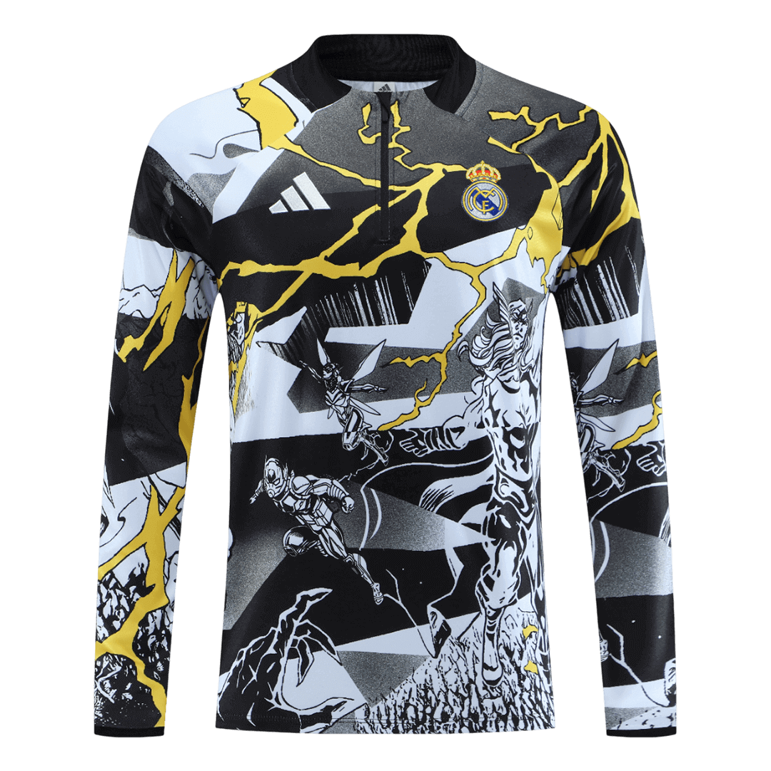 Real Madrid Kids Training Tracksuit Kit 2025/26 Black