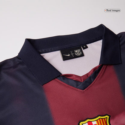 Retro Barcelona Mens Home Soccer Jersey 2000/01 Red&Blue