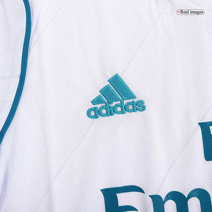 Retro Real Madrid Mens Home Soccer Jersey 2017/18 White