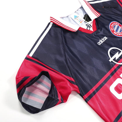 Retro Bayern Munich Mens Home Soccer Jersey 1997/99 Black&Red