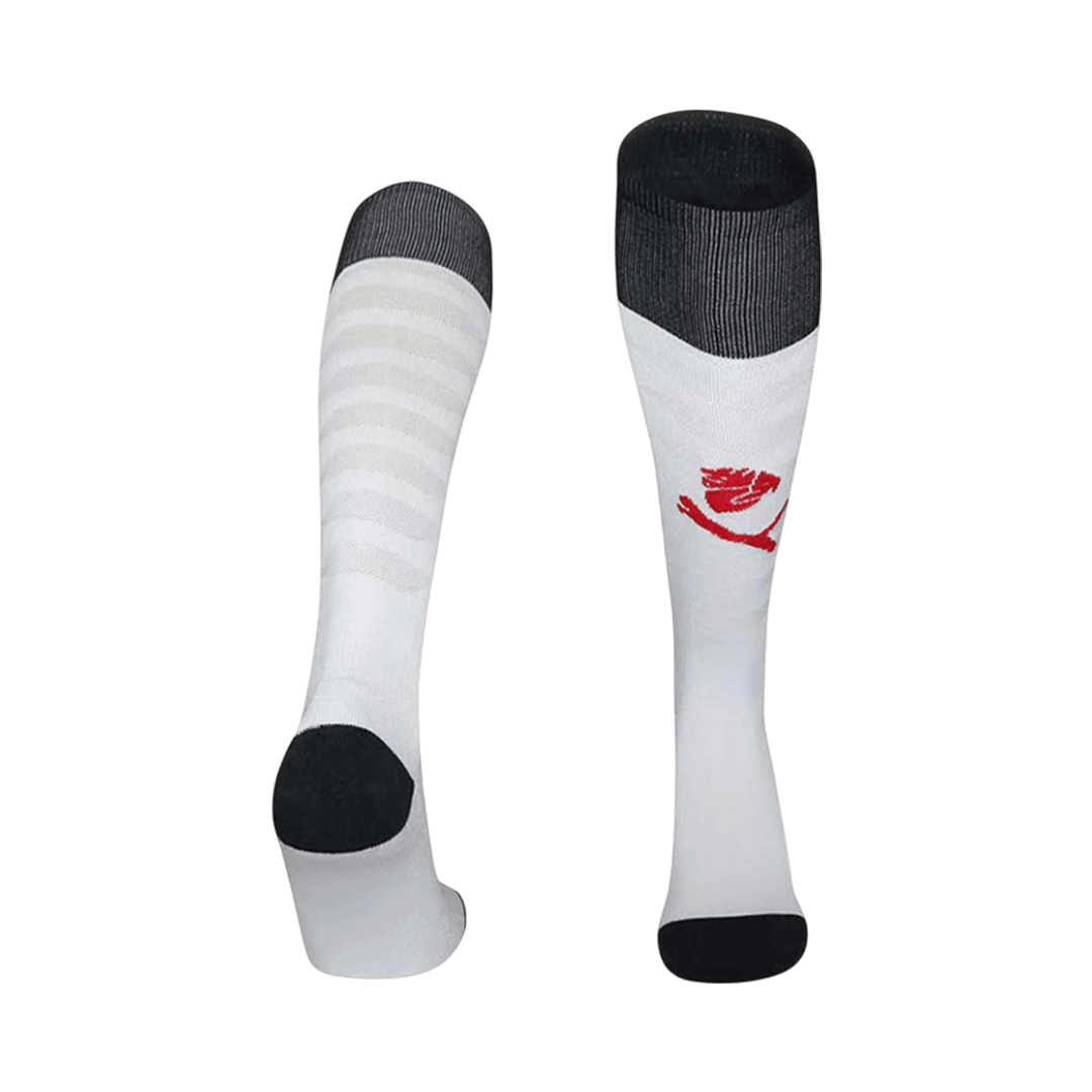 AC Milan Mens Away Soccer Socks 2025/26 White [PREMIUM]